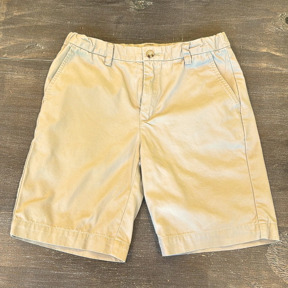 Vineyard Vines Boys Khaki Shorts Size 10 Adjustable Waist Chinos